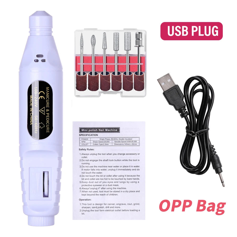 6 In 1 Electric Nail Drills Kit