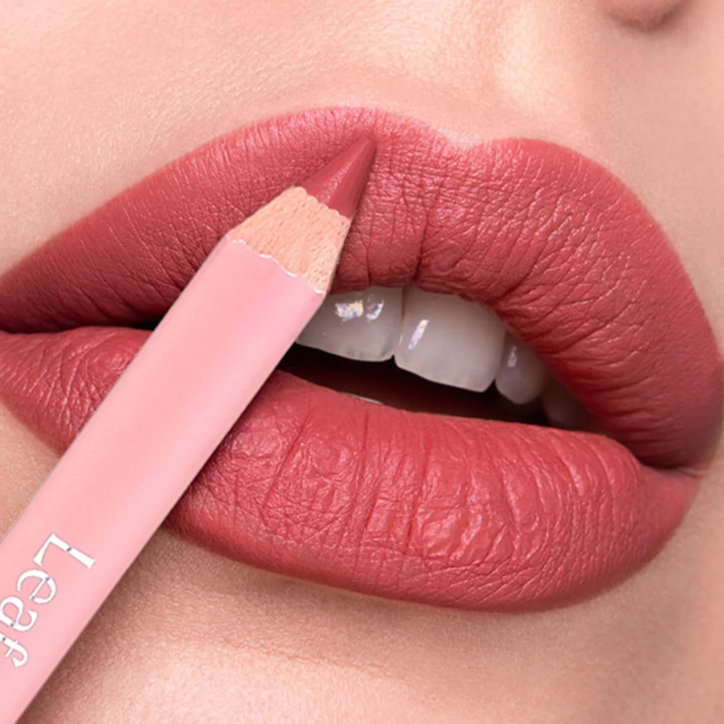 Waterproof Lasting Wooden Matte Lip Liner Pencil Natural Lips Makeup Nude Pink Lip Liner Outline The Lips Contour Makeup 12color