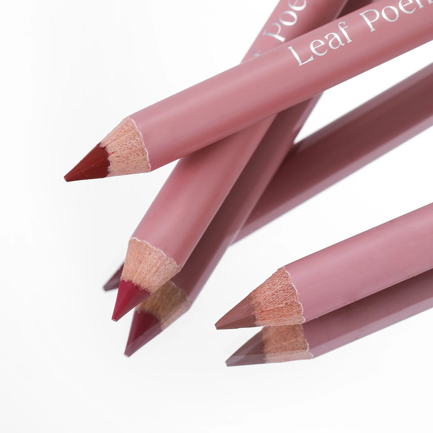 Waterproof Lasting Wooden Matte Lip Liner Pencil Natural Lips Makeup Nude Pink Lip Liner Outline The Lips Contour Makeup 12color