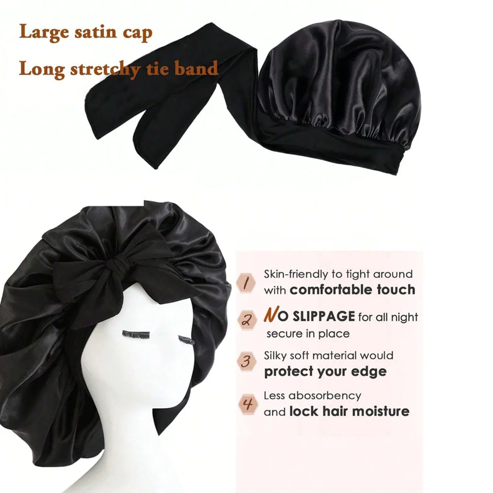 Hair Bonnet With Tie