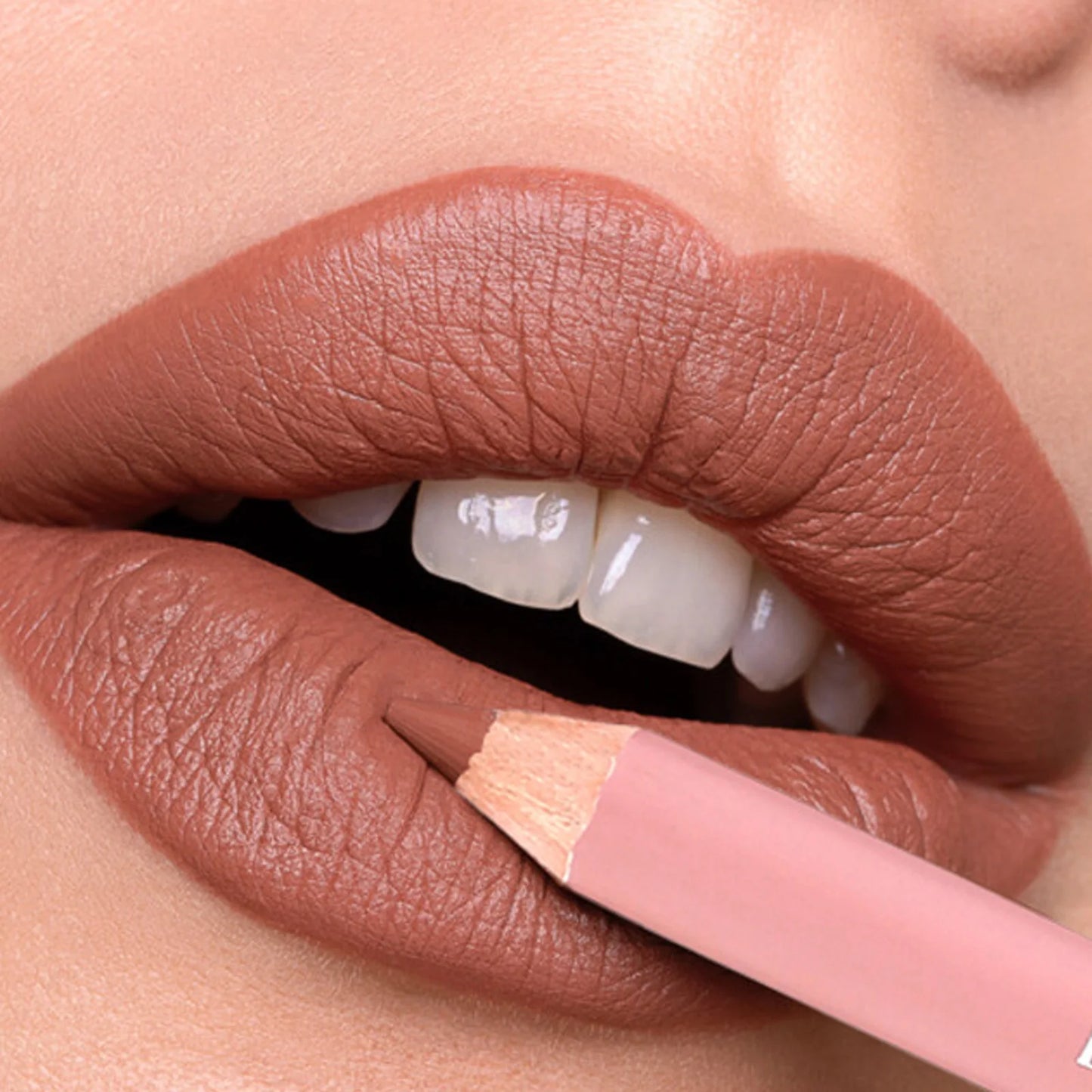 Waterproof Lasting Wooden Matte Lip Liner Pencil Natural Lips Makeup Nude Pink Lip Liner Outline The Lips Contour Makeup 12color