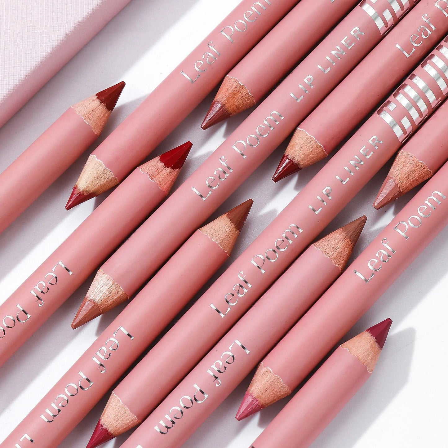 Waterproof Lasting Wooden Matte Lip Liner Pencil Natural Lips Makeup Nude Pink Lip Liner Outline The Lips Contour Makeup 12color