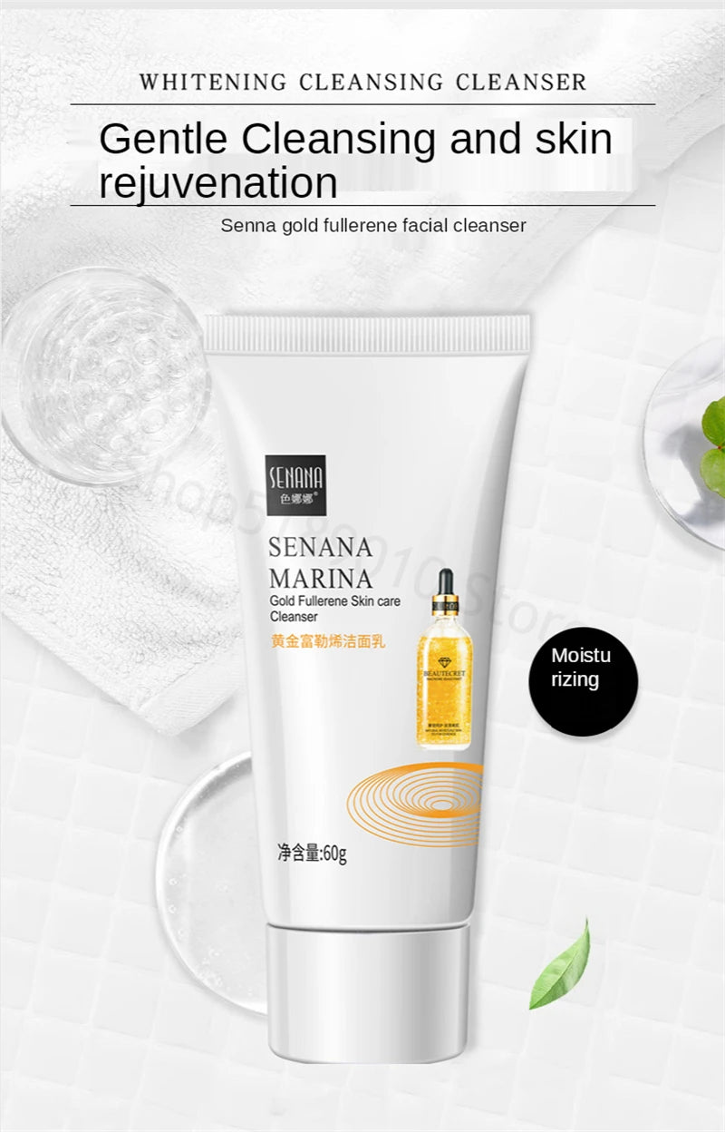 Gold Fullerene Facial Cleanser Foam