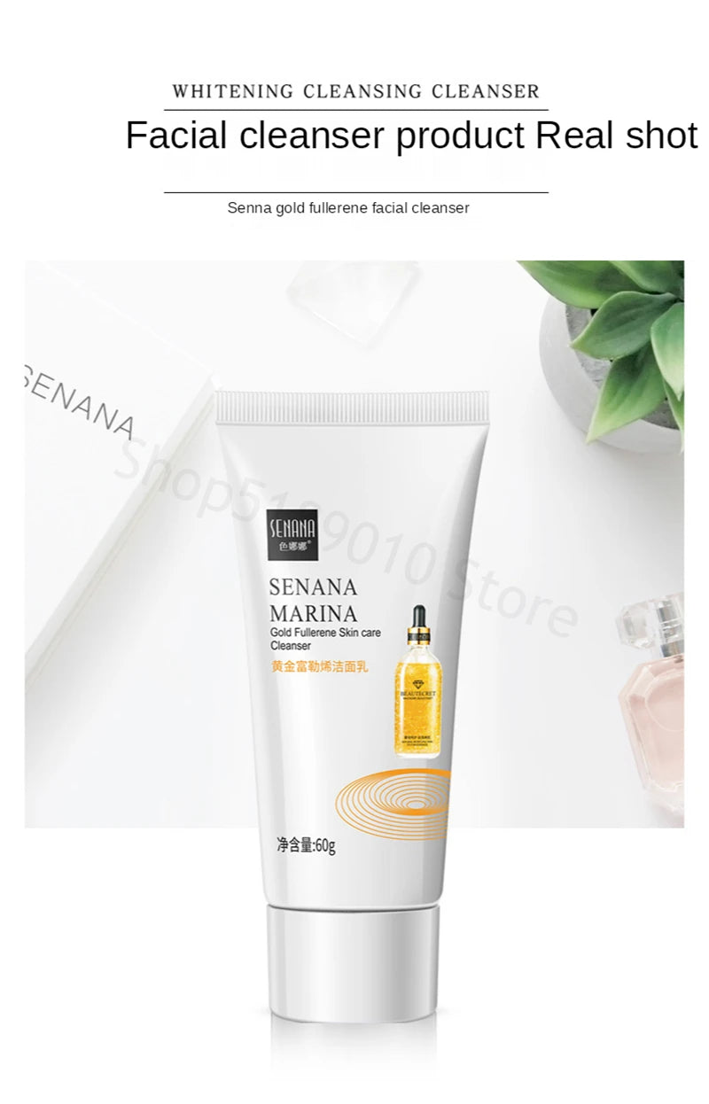 Gold Fullerene Facial Cleanser Foam