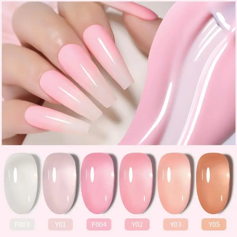 Coffret de vernis à ongles en gel translucide