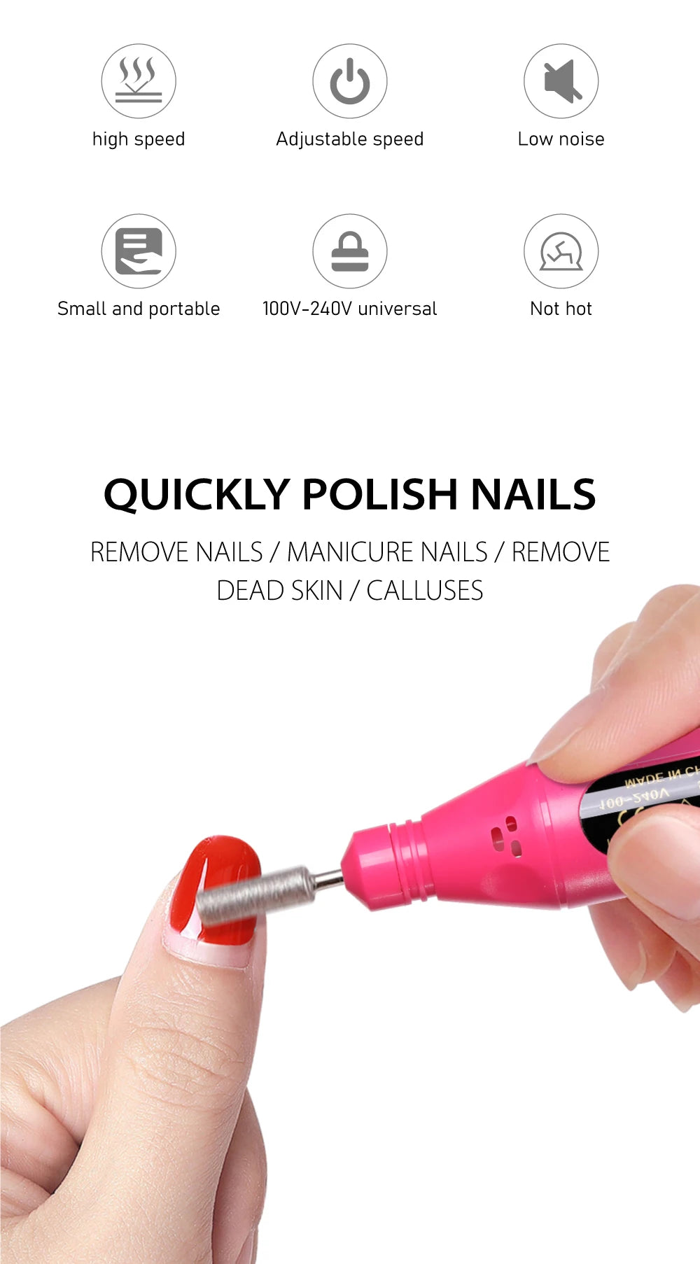 6 In 1 Electric Nail Drills Kit