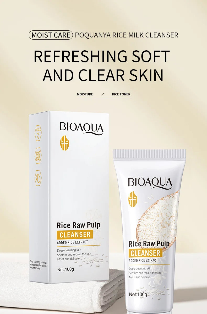 BIOAQUA Rice Raw Pulp Facial Cleanser