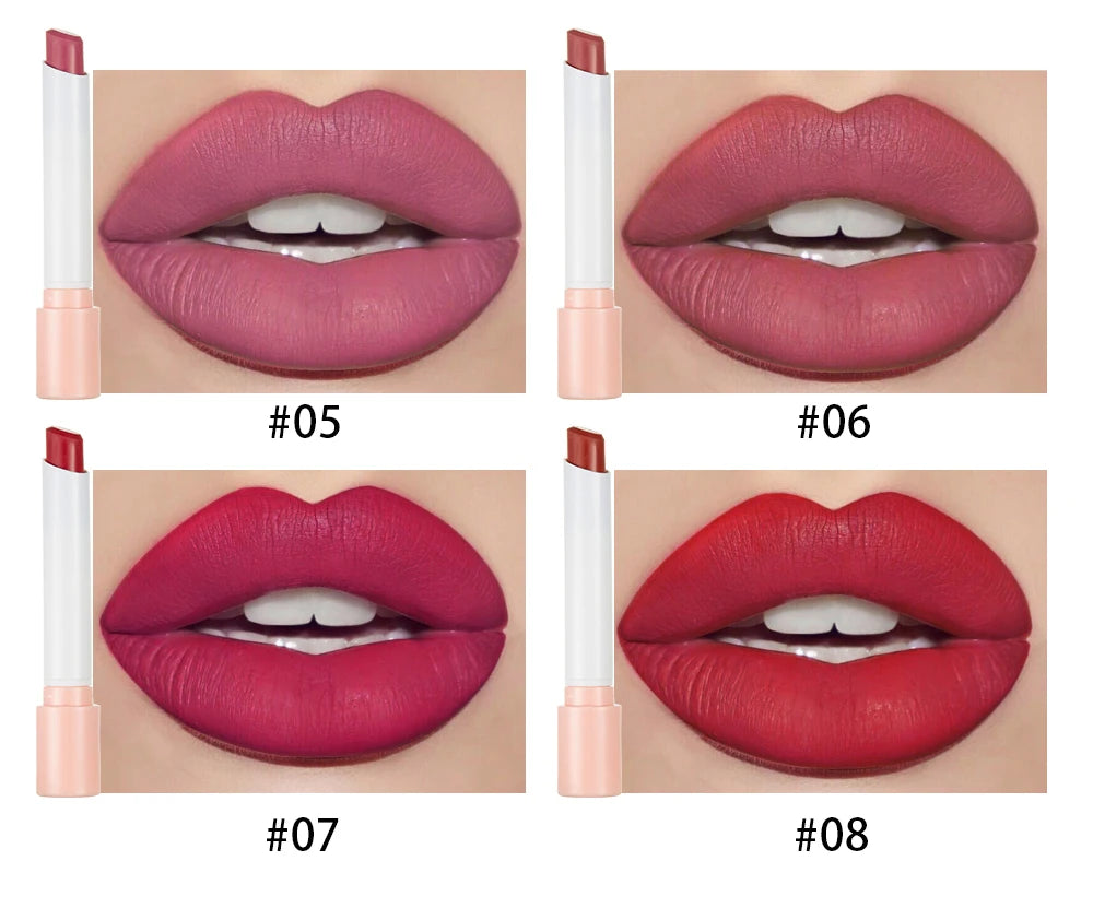 Handaiyan matte lipstick 4pcs/set velvet small cigarette lipstick set that is not easy to fade