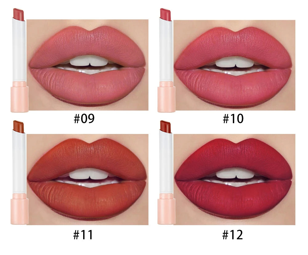 Handaiyan matte lipstick 4pcs/set velvet small cigarette lipstick set that is not easy to fade