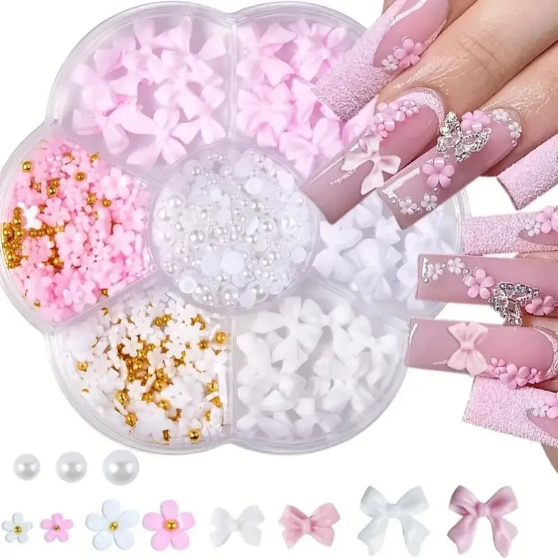 12 grilles/boîte de décorations pour nail art