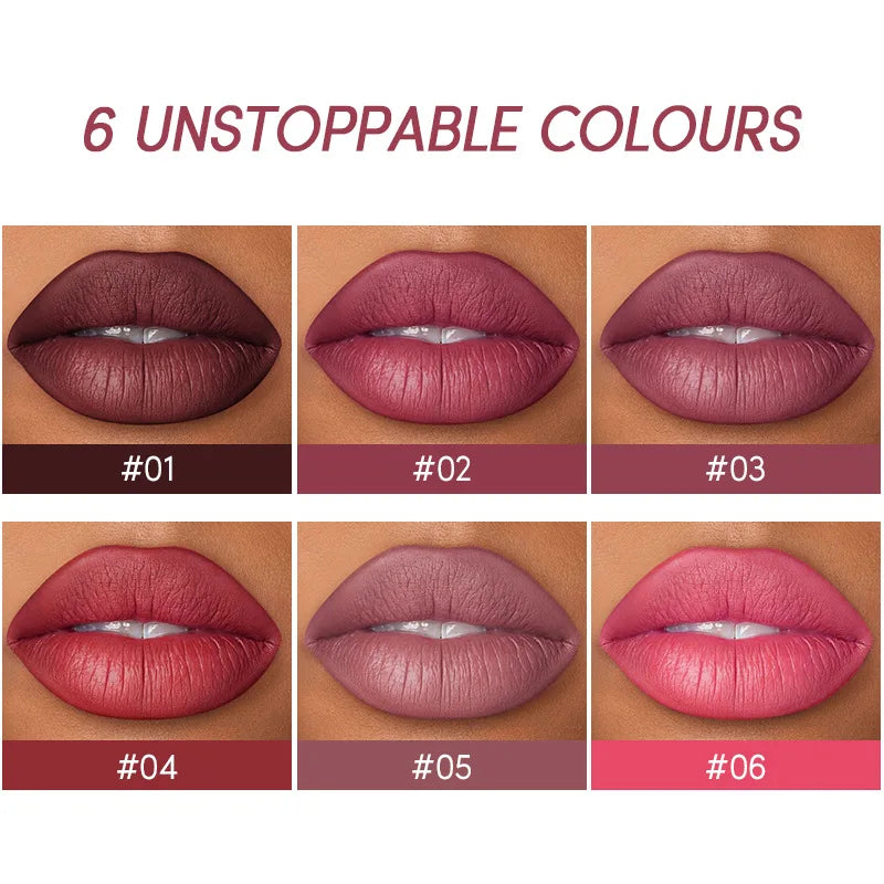 12 Color Lip Liner + LIPSTICK Set Easy Coloring