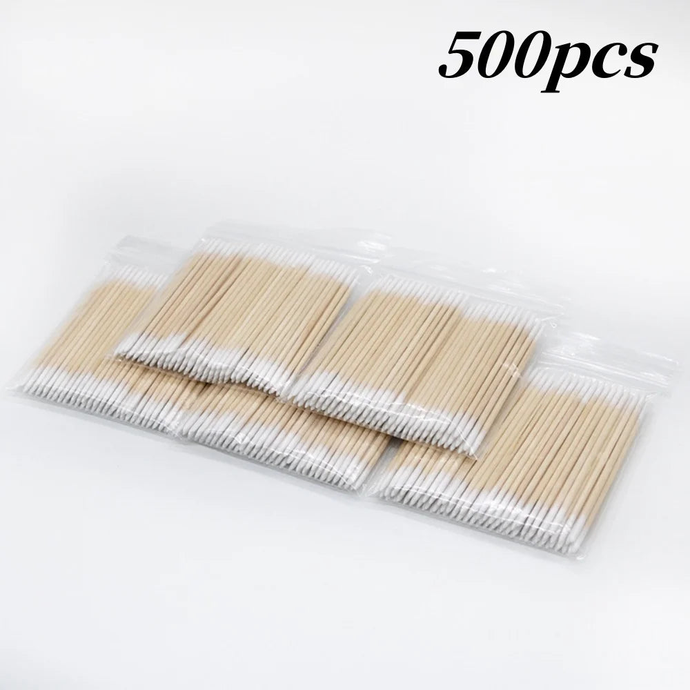 Nails Wooden Tip Cotton Stick