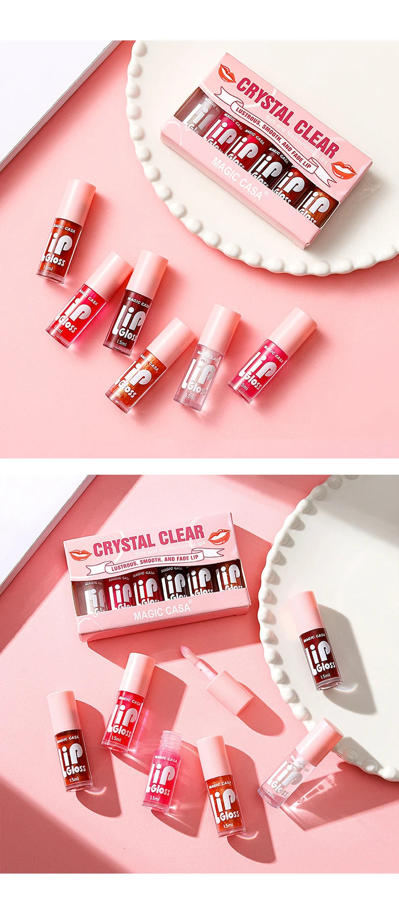 6pcs/set Hydrating Jelly Lip Oil