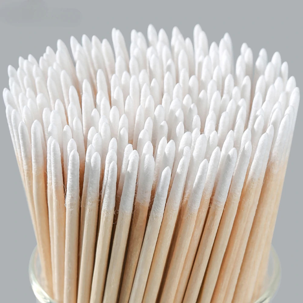 Nails Wooden Tip Cotton Stick