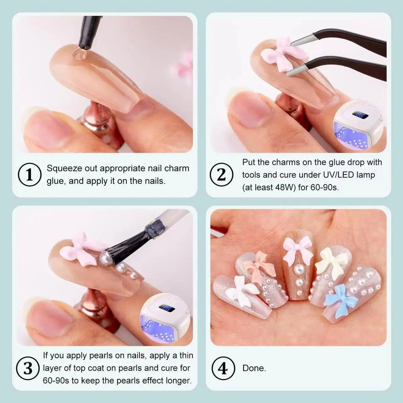 12 grilles/boîte de décorations pour nail art