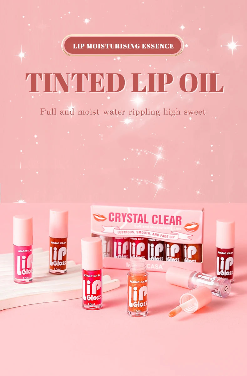 6pcs/set Hydrating Jelly Lip Oil