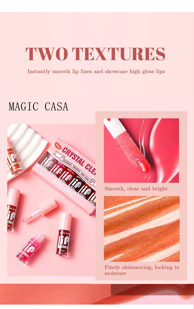 6pcs/set Hydrating Jelly Lip Oil