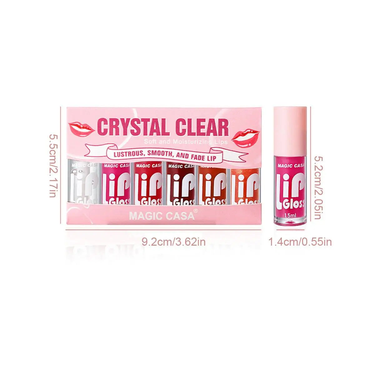 6pcs/set Hydrating Jelly Lip Oil