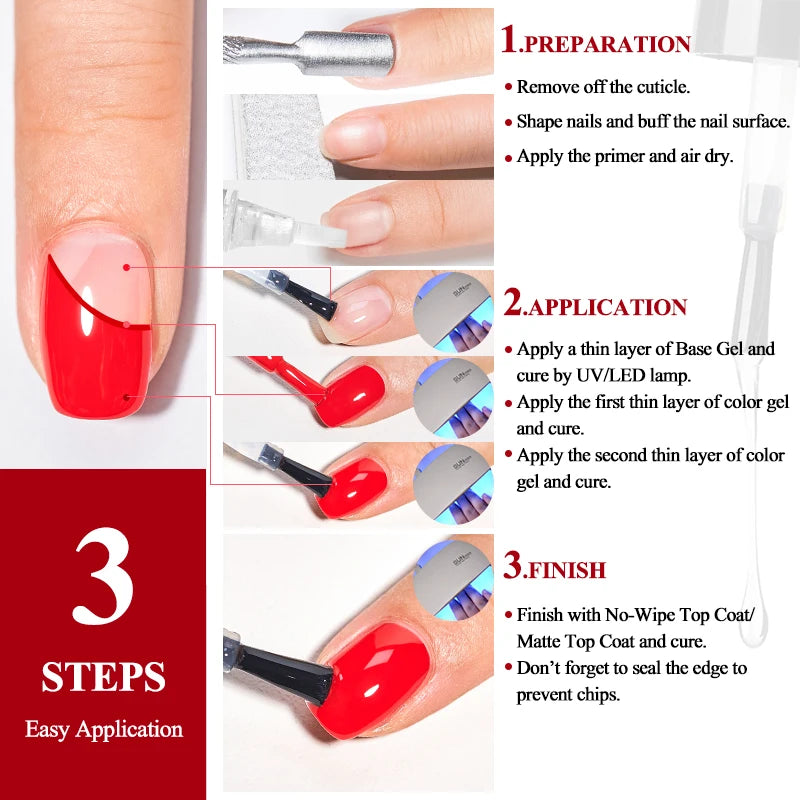 Vernis gel base top coat