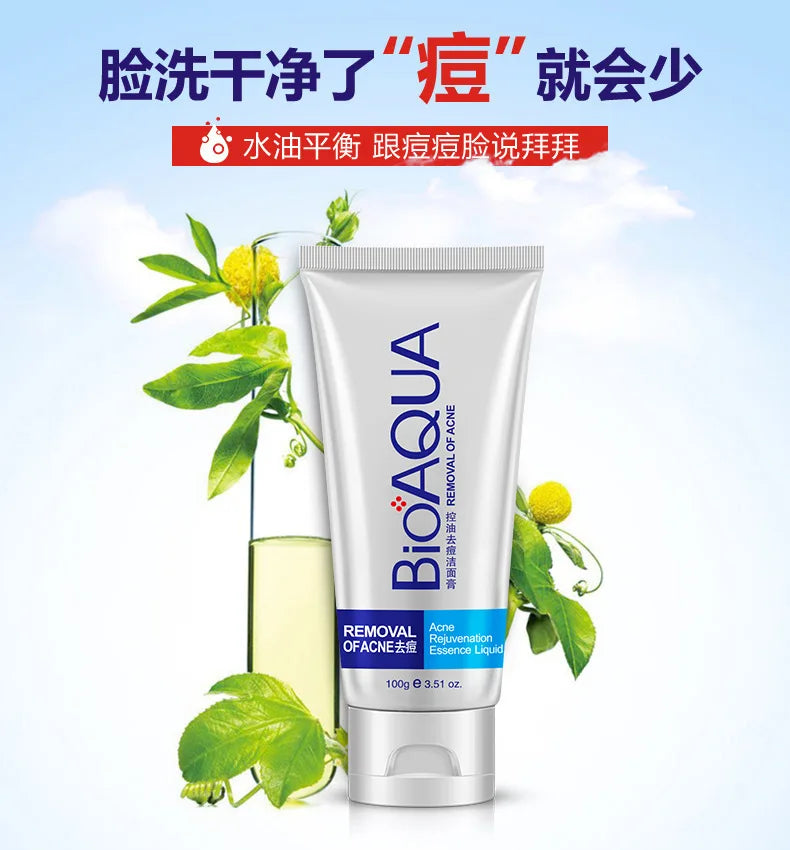 BIOAQUA Facial Cleanser Acne Treatment