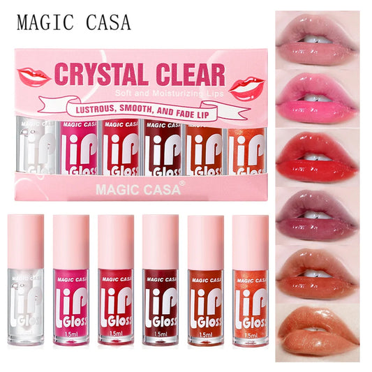 6pcs/set Hydrating Jelly Lip Oil