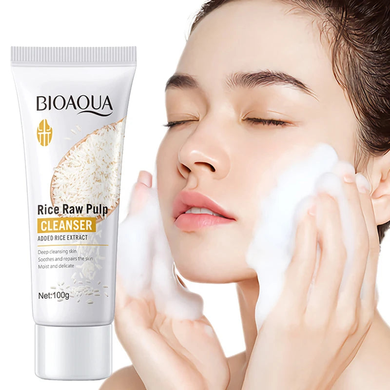 BIOAQUA Rice Raw Pulp Facial Cleanser