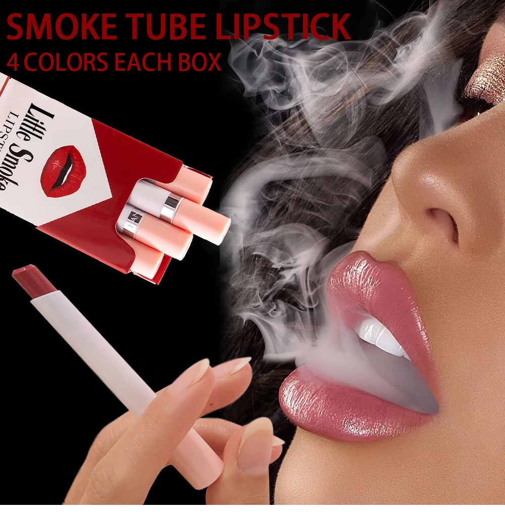 Handaiyan matte lipstick 4pcs/set velvet small cigarette lipstick set that is not easy to fade