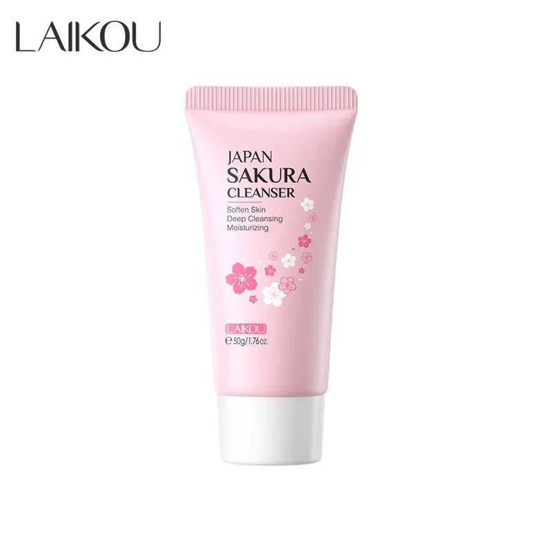 LAIKOU  Facial Cleanser Foam Face Wash Remove Blackhead