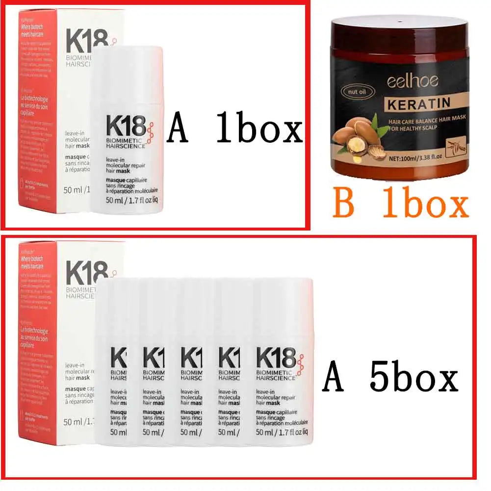 5/1pcs K18 Leave-In Molecular/1*kertain Repair Hair